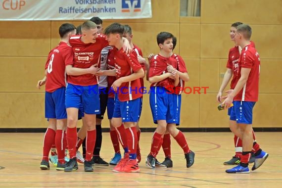 Futsal-Kreismeisterschaften Sinsheim B-Junioren in der Kraichgauhalle in Gemmingen - Futsal Endspiel B-Junioren SV Rohrbach/S vs JSG Obergimpern/Bonfeld/Fürfeld 1 (© Siegfried Lörz)